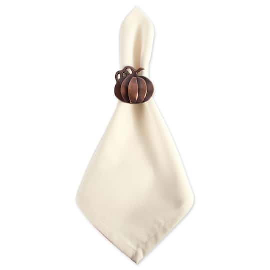 DII® Harvest Pumpkin Napkin Ring Set, 6ct.